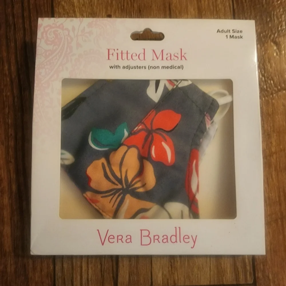 VERA BRADLEY COASTAL PARADISE FITTED FACE MASK c